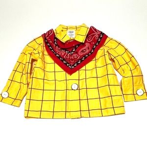 Disney Pixar Toy Story Woody Shirt and Red Bandana Halloween costume Size 3